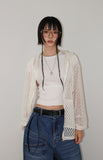 SUMMER KNIT HOOD ZIP-UP