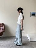 Bow Baslock Wide Long Nylon Pants