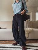 Ahsoka Dart Wide Denim Pants