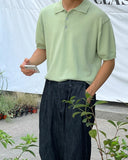 Viscose Collar Short Sleeve Knit