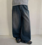 Kimelo Washing Denim Wide Pants