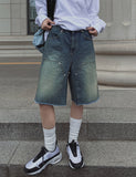 Nook's Rivet Square Denim Shorts