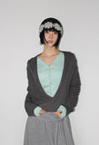 DRAPED WRAP TOP