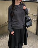 Piyu Unbalance Diagonal Button Cardigan