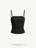 Summary Shirring Sleeveless