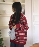 Booz Stripe Collar Overfit Knit