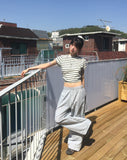 Levon loose fit striped short sleeve t-shirt
