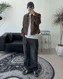 Henon Dart Cat Brush Denim Pants