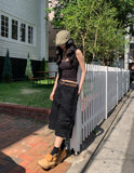 Teens side snap pocket bermuda pants
