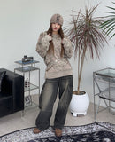 Leiden Pintuck Cargo Denim Pants