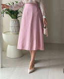 Diane Banding Flared Long Skirt