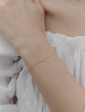 Truly Essence 14K Stone Bracelet