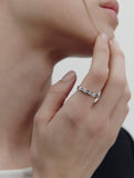 [Premium Plating] Precise AB(W) Stone Line Ring