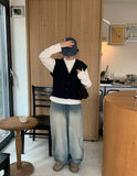 Prep cable crop knit vest