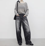 [NONCODE] ONBIA Damage Knitwear