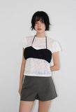 WRINKLE TUBE TOP