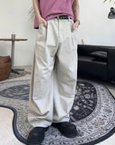 Lupen pintuck wide cotton pants