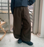 Calted Cotton Embroidered Balloon Wide Pants
