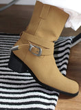 [Cowhide] DOUBLE STRAP BELT BOOTS