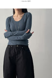 Tension Round Neck Warmer T-shirt