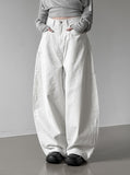 Over Rolled Cotton Pants