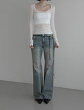 Airy Recycled Deep Round Neck Tee