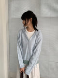 Kunik Punching Hood Knit Cardigan