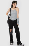 Damage Hall Black Denim Pants