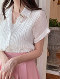 Ethel Cool Linen Roll-up Short Sleeve Shirt