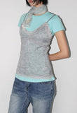 BOUCLE LACE SLEEVELESS