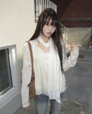 Boohin Chiffon Frill Sleeveless Blouse