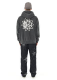 SUN LOGO PIGMENT ZIP UP HOODIE