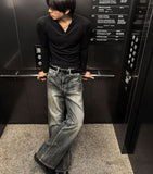 Green Washing Maxi Flare Jeans