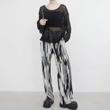 Ribin see-through knitwear