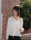 Kirvin guest look button strap-lined blouse