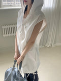 Kiron Half Zip Up Nylon Balloon String Sleeveless One Piece