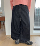 Keoki Non-Fade Denim Wide Pants
