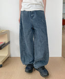 [unisex] Harku cut wide denim pants