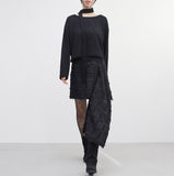 Dodo Unbalanced Midi Skirt