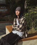 Royke Damage Hooded Check Shirt