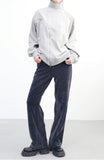 Cueen Unbalanced Zipper Sweatshirt