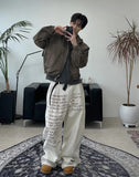 Karud lettering cotton pants