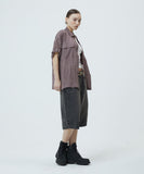 ROLL-UP CHECK HALF SHIRT