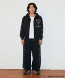 CROSS STUD HOOD ZIP UP