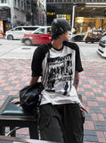 Dominic Color Matching Raglan Short Sleeve Tee