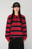 (WOOL) STRIPE PK KNIT