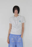 DRAPE LAYERED COLLAR TEE