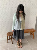 Dunkey Shirring Wrap Midi Skirt