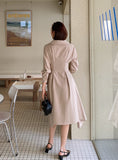 Giella Diagonal Button Flare One Piece