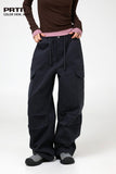 PRTN)Porterna peach two-way bending cargo pants